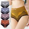 High Waist Panties for Women Seamless Printing Underwear Comfortable Ladies Elastic Briefs Sexy Underpants