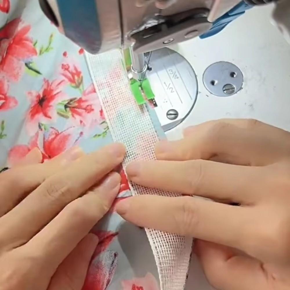 1M 3.5cm Width Horsetail Lining Reusable Fishbone Hem Facing Curling Lining  DIY Projects