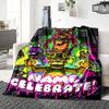 Custom Name Horror Movie Mashup blanket for Couch & Bed, Plush Cozy Fuzzy Blanket Super Soft & Warm Blankets for Fall and Winter. 0908133