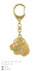 Welsh Springer Spaniel, Welsh Springer, Welsh Starter - Gilded key ring with dog in gift box, handbag decoration, luxury accessory by Art-Dog brand