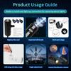 USB Проектор Ночник Светодиодный Рождественский Хэллоуин Лунная Лампа Праздничные Украшения Для Потолка Стены Атмосфера Настроение Свет Декор Комнаты