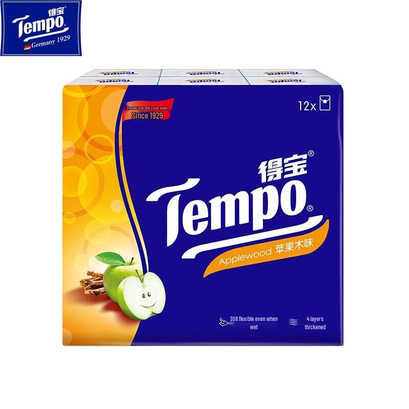 Tempo Mini Paper Handkerchiefs, Applewood Scent