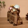 Украшение Остроконечная Корова с Вставляемыми Карточками Смоляные Фигурки Пары Весенние Пасхальные Украшения с Деревянным Крестом Набор