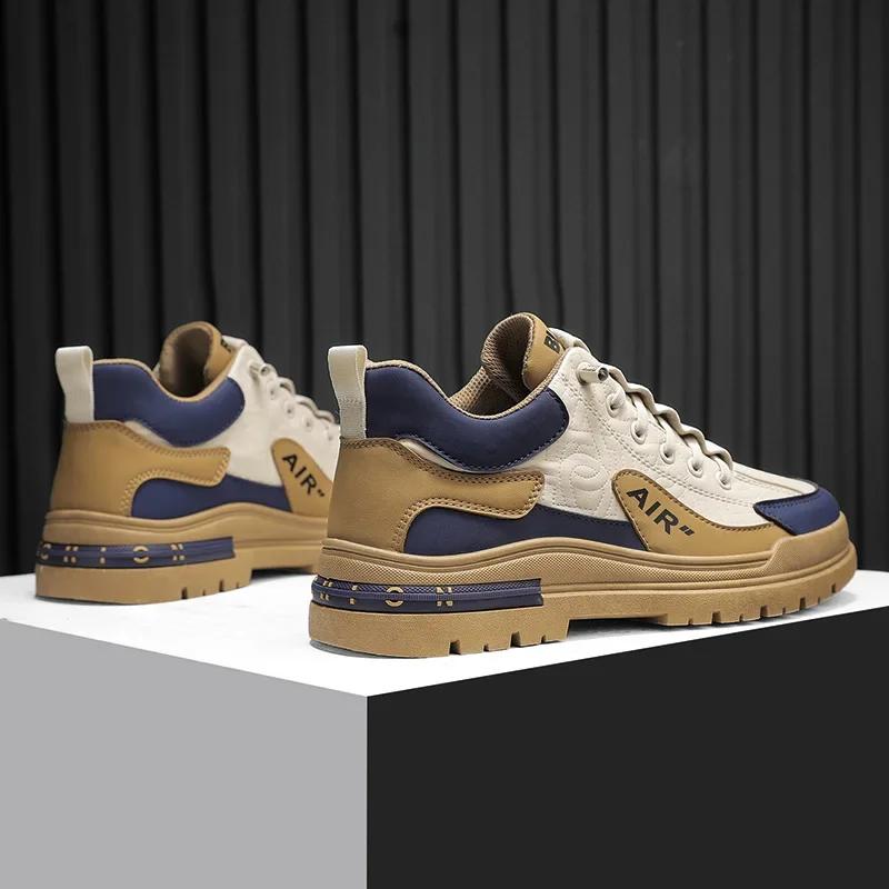 Мужская обувь, удобная мужская повседневная обувь на плоской подошве со шнуровкой, уличные мужские кроссовки, модная спортивная вулканизированная обувь, мужская обувь 2024