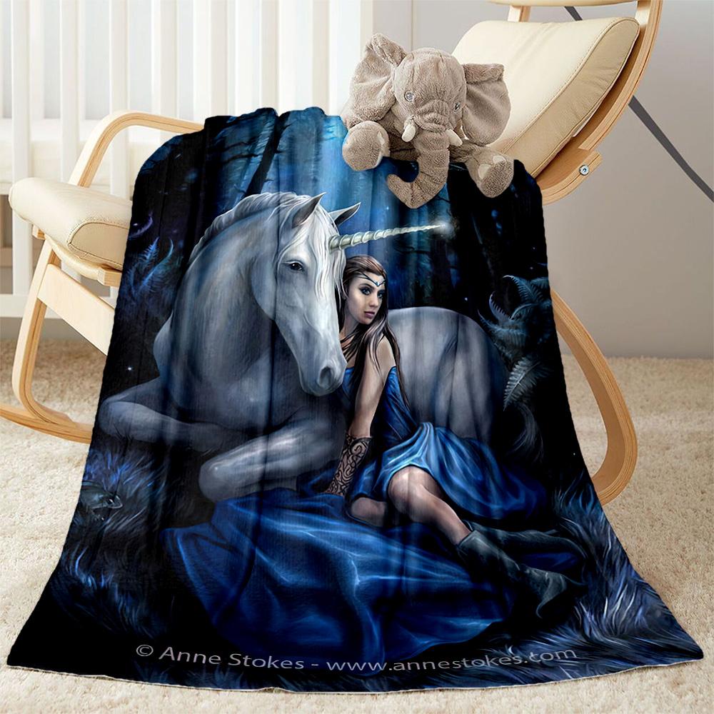 Gothic Style Blanket Ultra-Soft Perfect for Office Bedding Couch All-Season Use Playful Design Gifts For Family Or Friends
