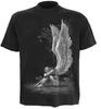 Черная футболка с принтом 'Spiral Men Enslaved Angel' Черный S Черный