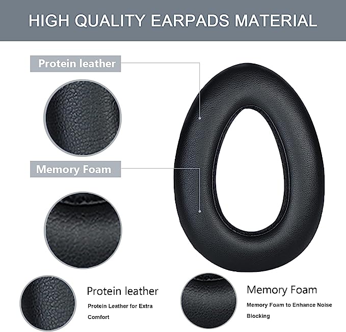 PXC 550 — сменные амбушюры из пеноматериала с эффектом памяти, совместимые с беспроводными наушниками Sennheiser PXC 550 MB серии 660.