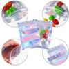 10Pcs Ziplock Bags Thick Resealable Holographic – Laser-Color Plastic Pouches for Jewelry Display, Packaging, Gift & Storage