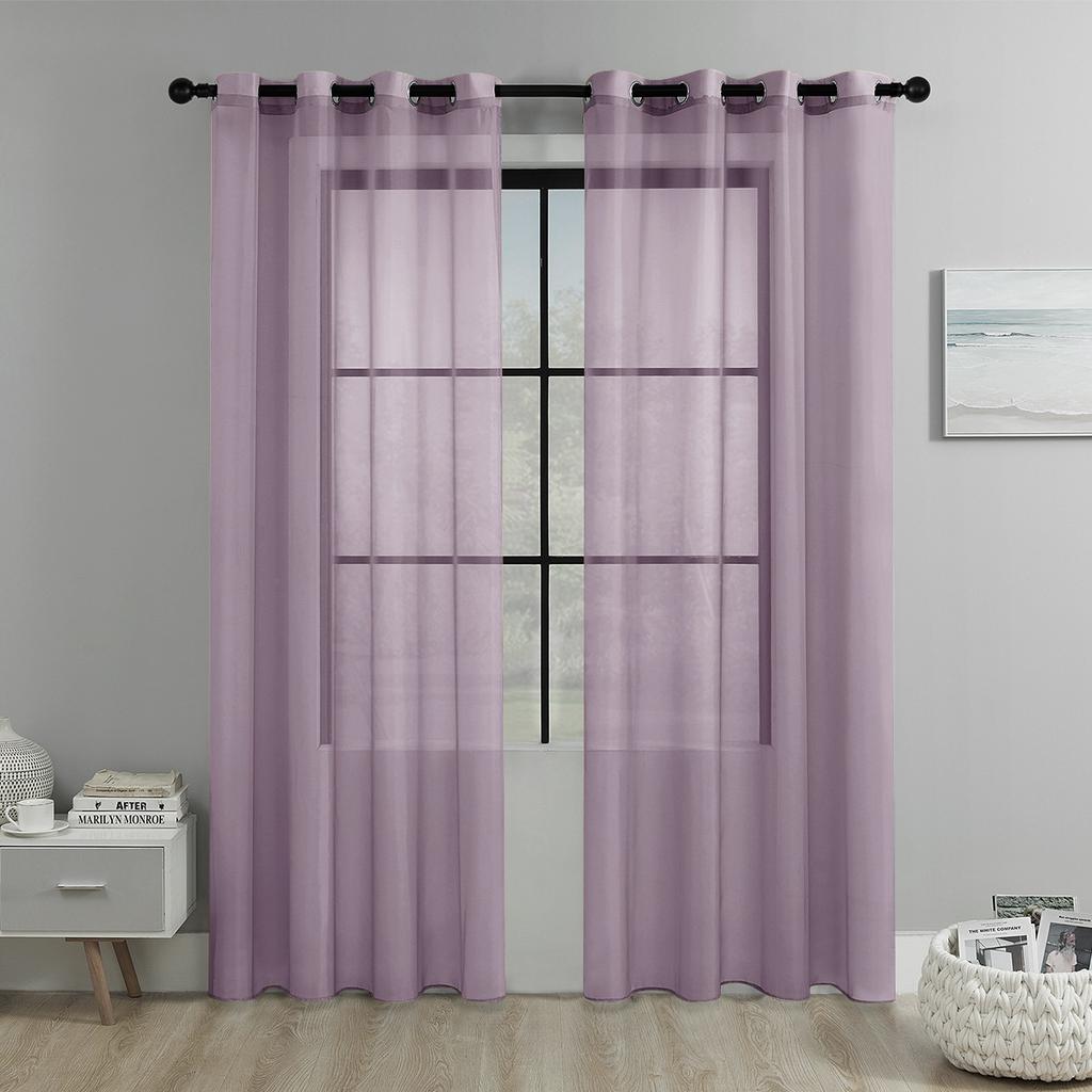 2025Однотонная перфорированная оконная сетка Полузатемняющая штора Гостиная Балкон Оконная сетка Дверная штора Украшение