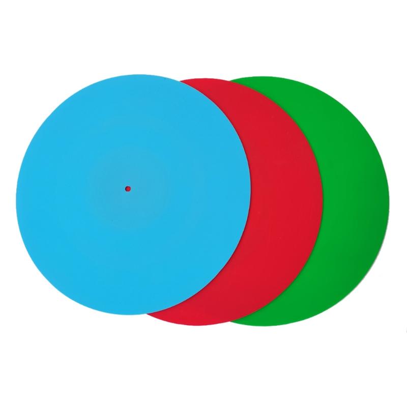 Силиконовый резиновый коврик для LP Противоскользящий коврик Прочный Антистатический Антивибрационный для Фонографа Проигрывателя Виниловых Пластинок