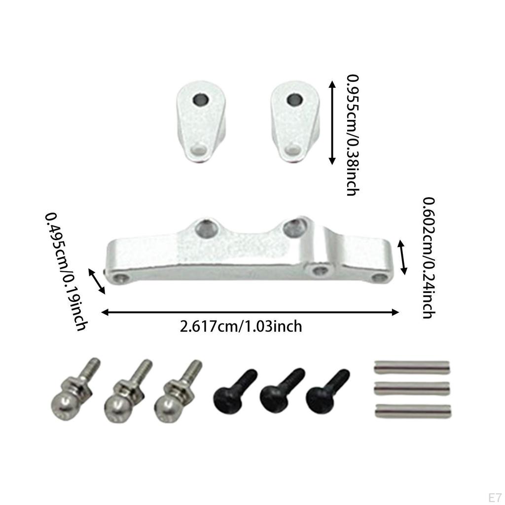 RC Car Steering Components Parts Metal Professional Sturdy Assembly Spare for Trucks