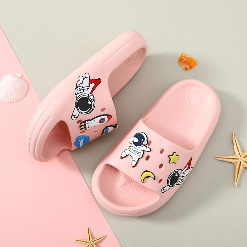 Мягкие и удобные детские летние тапочки для мальчиков и девочек, идеально подходящие для дома и улицы
