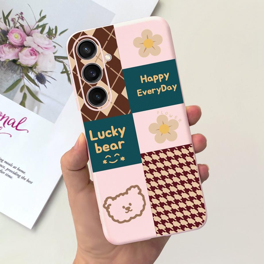 Для Samsung Galaxy A15 4G Чехол Роскошный Противоударный Задняя Крышка На Funda Samsung A15 A155F Capas Крутой Стиль Милый Мультяшный Принт Чехлы