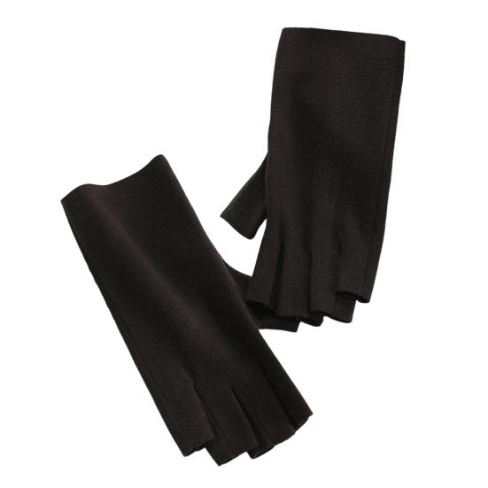 1 пара зимних перчаток унисекс с толщиной до половины пальца, теплые, нескользящие, мягкие, устойчивые к холоду, высокоэластичные перчатки для езды на велосипеде