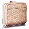 [VOICE] Align align Italy Made by Atema cowhide Anaconda Diamantina ladies bi-fold wallet ``The appearance is mini Storage capacity teeth Long wallet