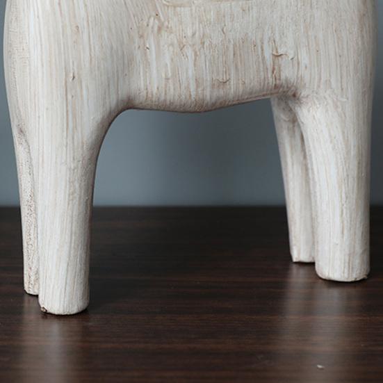 2 шт. Деревянная резьба Статуя лошади Абстрактная художественная статуэтка пони Скульптура животного Украшение для дома офиса Настольное украшение