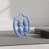 4-колесный Мышечный 3D Движущиеся Точки U-образная Ножка Ролик Полное Тело Использование Зажим для Дома, Тренажерного Зала Фиолетовый