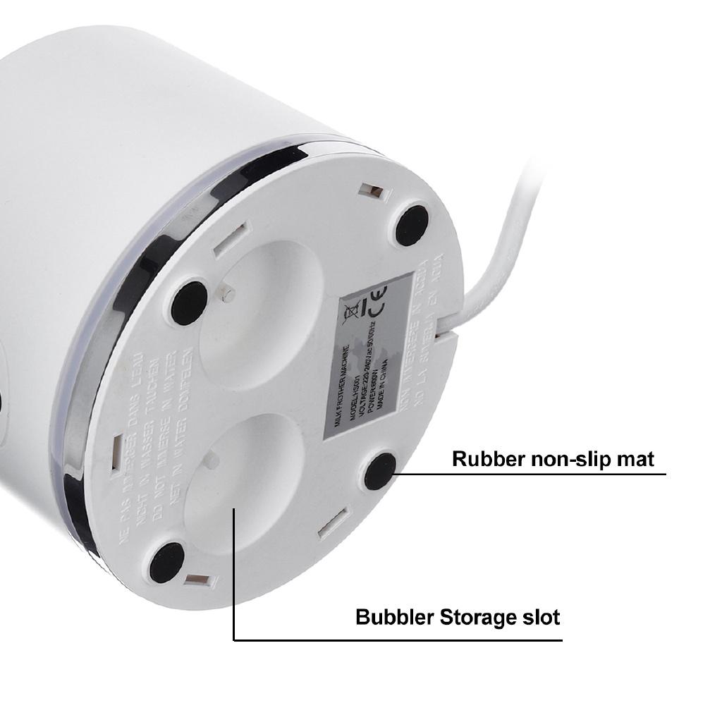 Large Capacity Electric Milk Frother LED Electric Milk Frother Automatic Foam Maker for Hot & Cold Milk Foam Stainless