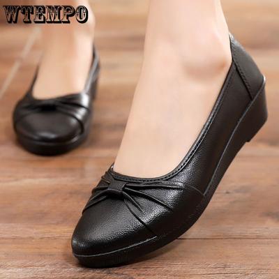 Одиночные туфли с неглубоким носком женские рабочие туфли с бантом легкие непромокаемые туфли противоскользящие и водонепроницаемые