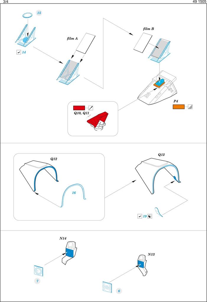 Eduard 1/48 A-10A Etching Parts (for Great Wall) Plastic Model Kit EDU491505 (Airplane)