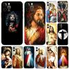 Jesus Christ God Bless You Customer Phone Case for Iphone 2020se 6 6s 7 8 Plus X 10 XR XS 11 12 13 Mini Pro MAX Black Tpu