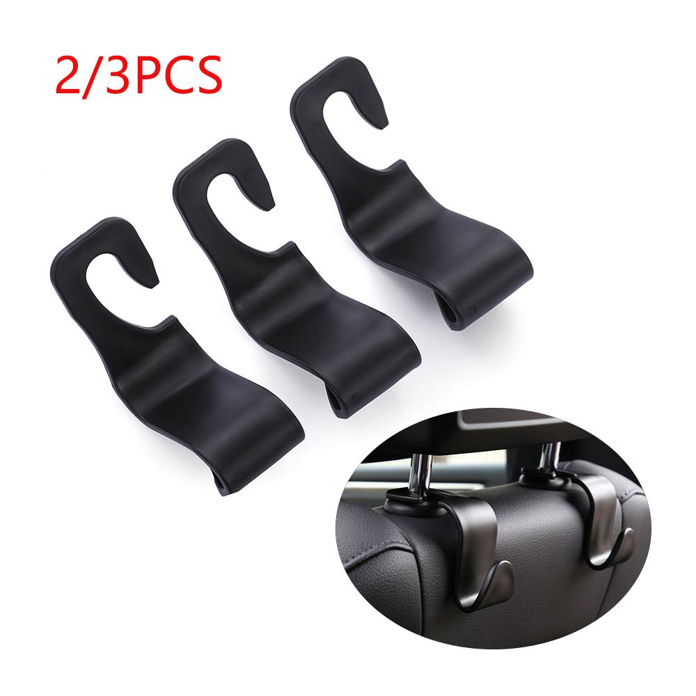 2/3PCS Strong Holder Headrest Clips Car Accessories Storage Racks Car Back Seat Hooks Bag Hanger