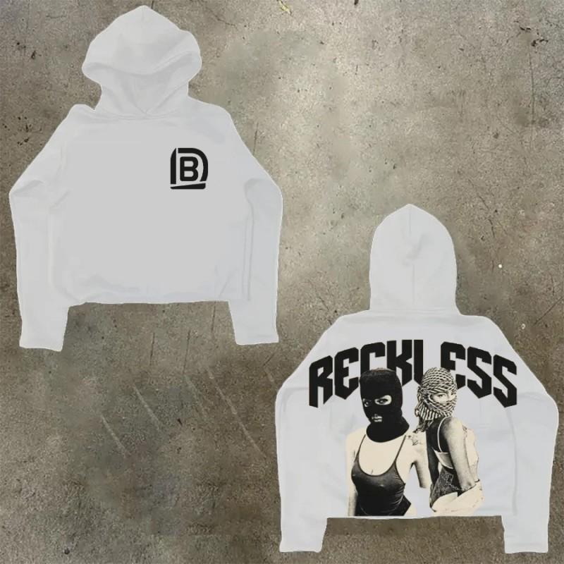 Womens Y2K Oversized Hoodie Cartoon Graphic Print Streetwear Casual Sweatshirt