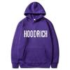 Свободная повседневная спортивная толстовка с капюшоном и принтом букв Hoodrich