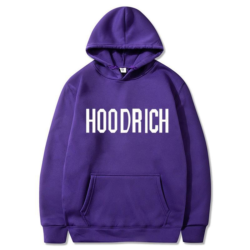 Свободная повседневная спортивная толстовка с капюшоном и принтом букв Hoodrich