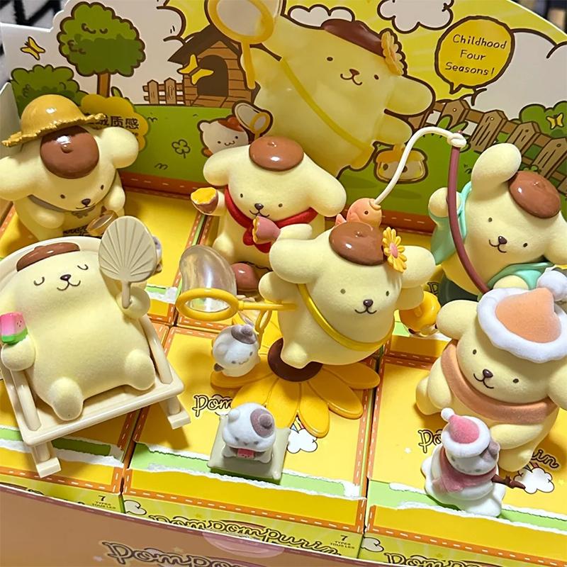 MINISO Pom Pom Purin Серия Четыре Сезона Слепой Бокс PomPomPurin Аниме Экшн Фигурка Сюрприз Мешок Коллекция Модели Игрушки Подарки