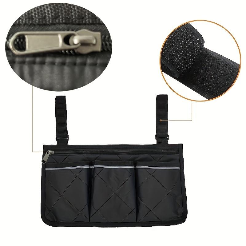 Wheelchair Side Armrest Bag, Portable Versatile Storage Hanging Bag, Wheelchair Pouch With Side Pockets