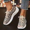 Fashion Leopard Platform Sneakers for Women Slip-On Soft Bottom Casual Shoes Woman Autumn Light Non-Slip Sport Tennis Shoes