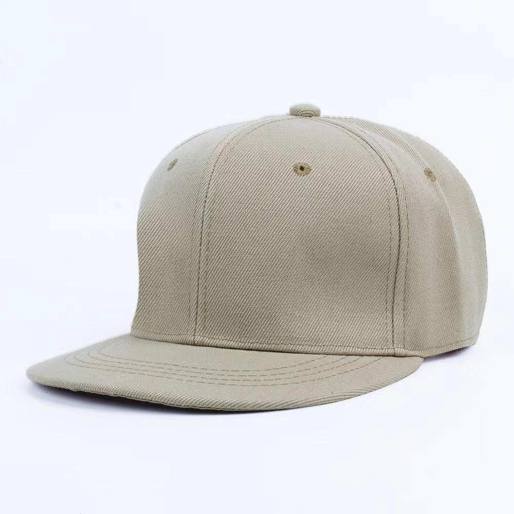 Fast Customization 6 Panels Snapback Caps Solid Color Baseball Cap Blank Brim Hip-Hop Snapback Hats for Sport Promotion