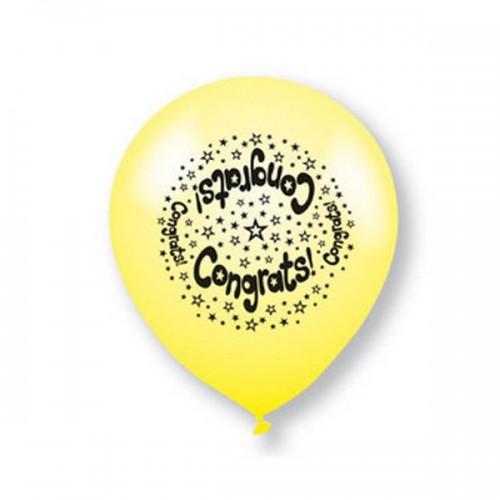 Unique Party Латексные поздравительные шары с различными рисунками (Упаковка из 10 шт.)