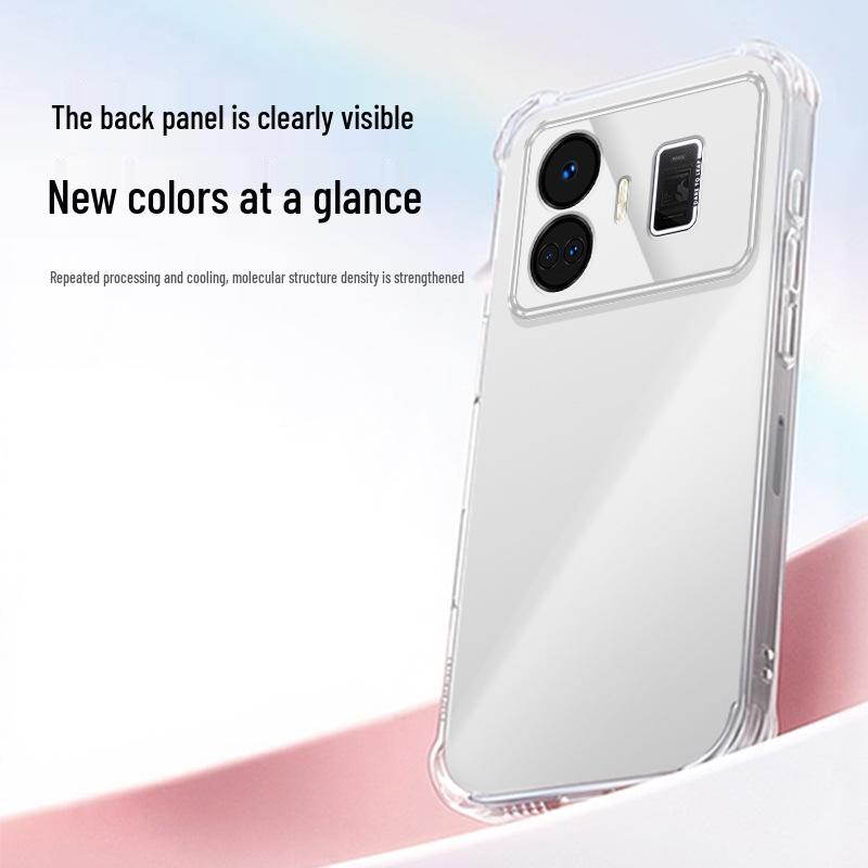 Прозрачный TPU чехол с подушками безопасности для Realme GT Neo5 / Neo5 SE – Ударопрочный, Премиальное ощущение, В стиле Ins