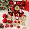60Pcs Christmas Ornaments Set Shatterproof Xmas Tree Hanging Balls Snowflake Pendants Navidad Holiday 2026 Christmas Decoration
