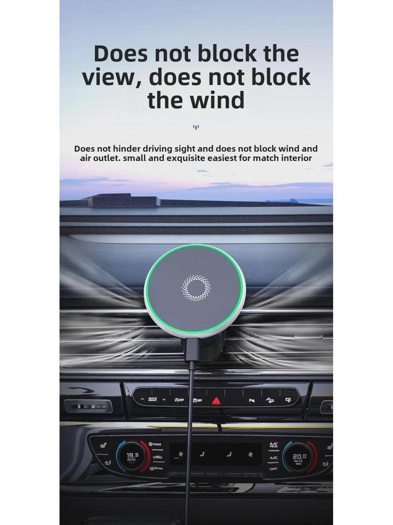 Магнитный держатель телефона T50 и беспроводное зарядное устройство для автомобильной навигации