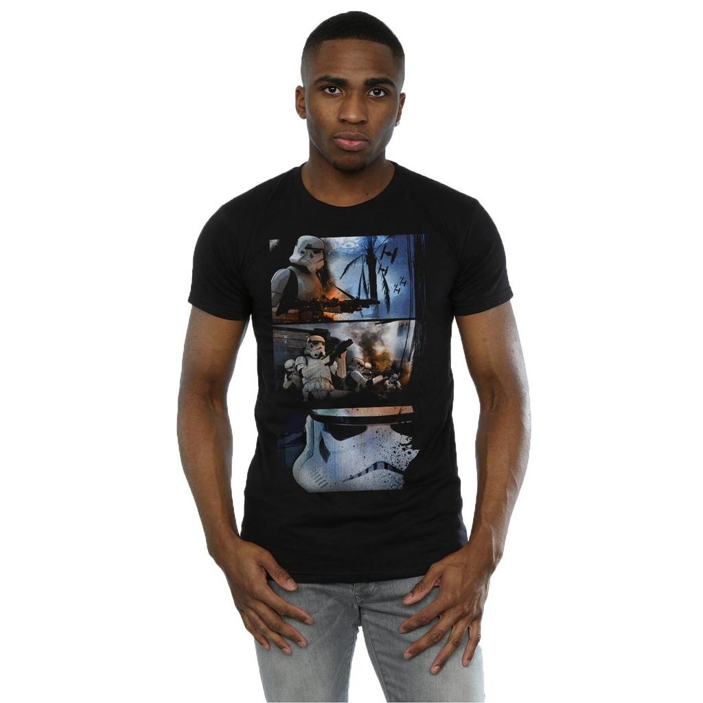 Star Wars Mens Rogue One Stormtrooper Comic Strip T-Shirt
