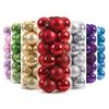 24Pcs Hang Pendant Christmas Tree Ornaments Plastic Xmas Tree Baubles Christmas Balls  Xmas Tree