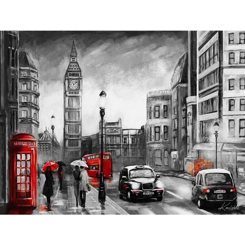 Парижские пары, гуляющие по пейзажу, холст, живопись, современный город, абстракция, Эйфелева башня, акварель, граффити, постер, настенный декор для дома