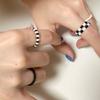 A Little Tickle Checkerboard Series 01 Bead Ring Set of 4