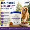 PETJOYCN Probiotic Dog Chews 120g Soft Salmon Flavored Treats Support Digestive Health Gut Immune System Wellness for Dogs