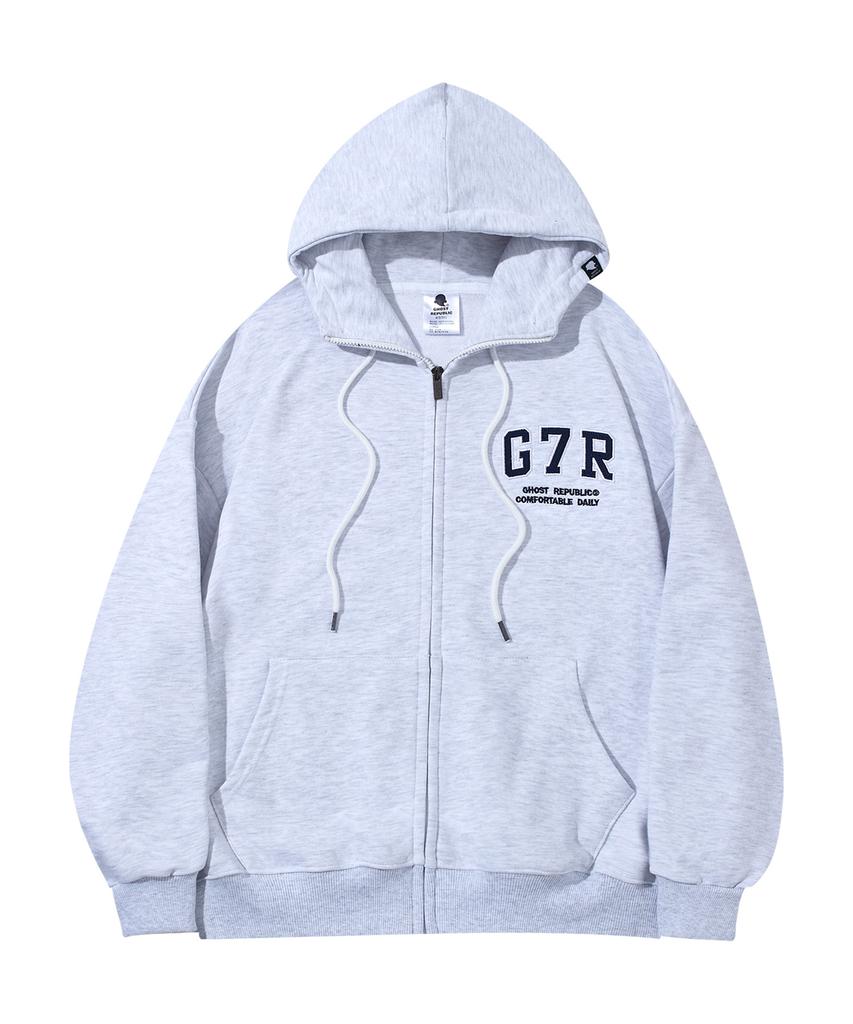 Толстовка на молнии с капюшоном Ghost Republic G7R, арочная, оверсайз, Ghz-271