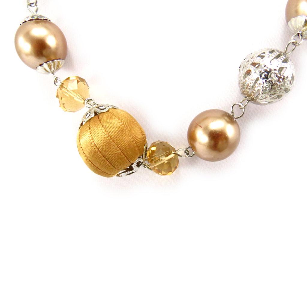 Les Trésors De Lily [K6551] - Колье Scarlett из коричневого золота