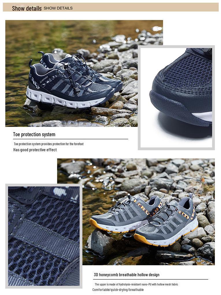 Летняя обувь River 2024 года: Мужская обувь для плавания на открытом воздухе, пляжа, снорклинга - доступны большие размеры