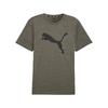 Moisture Wicking Quick Dry Training Logo Print Pullover Crew Neck Short Sleeve T-Shirt Men Tops Dark-Olive-Green 522352-80