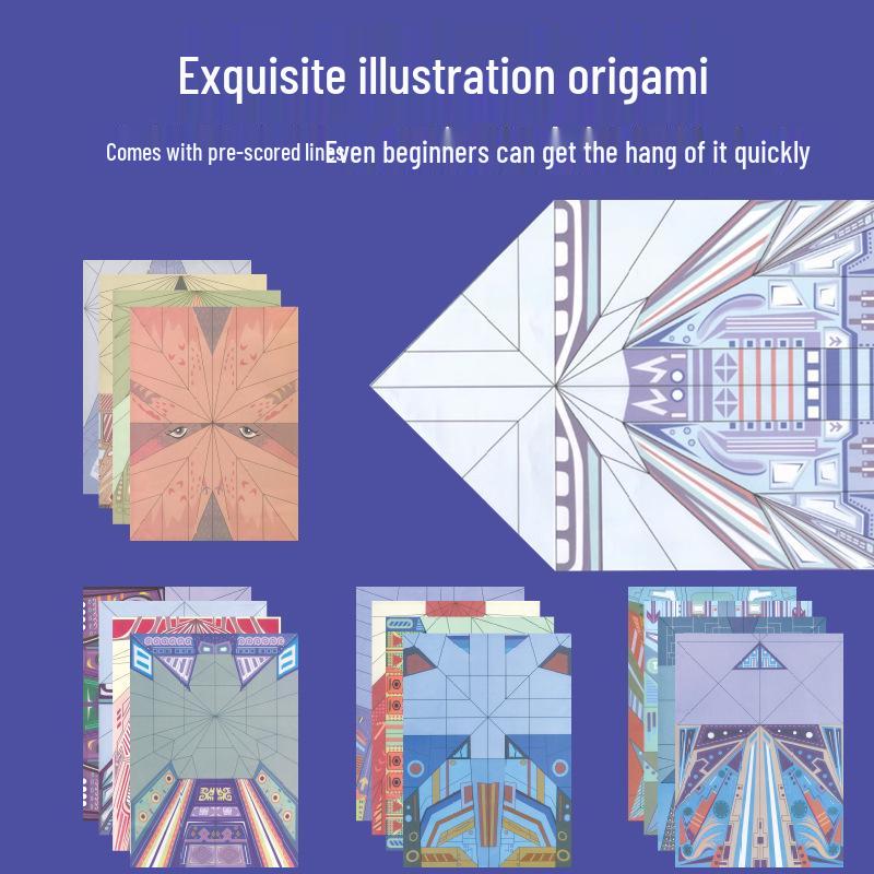 Набор для оригами 3D бумажного самолетика для начинающих: Креативная и красочная игрушка «Сделай сам» для детей