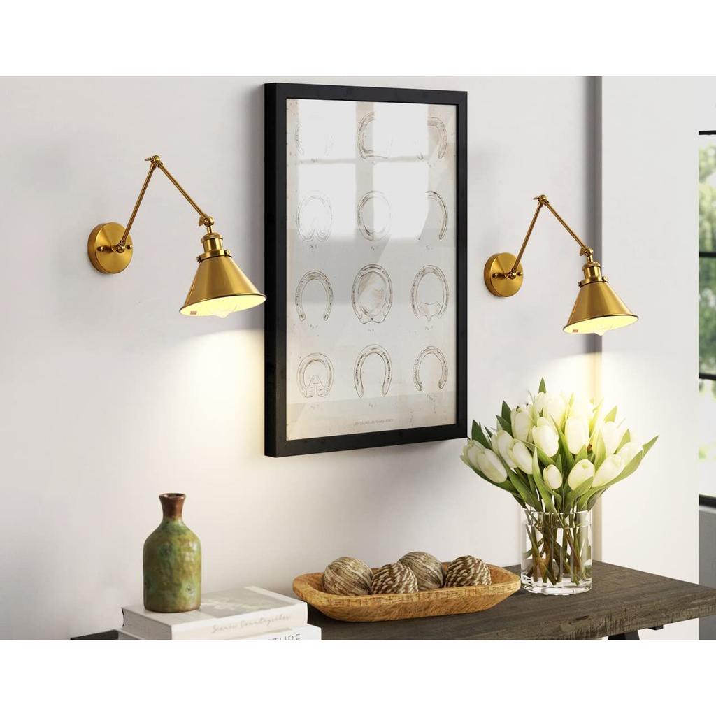 Nordic Brass Retro Loft Style Industrial Vintage Wall Lamp Adjustable Swing Arm Wall Light Edison Sconce Applique Murale