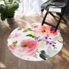 Постельные принадлежностиOutlet Цветы Коврик Для Спальни Зеленые Листья Круглый Ковер Тропические Растения Ковер Цветочный Гостиная