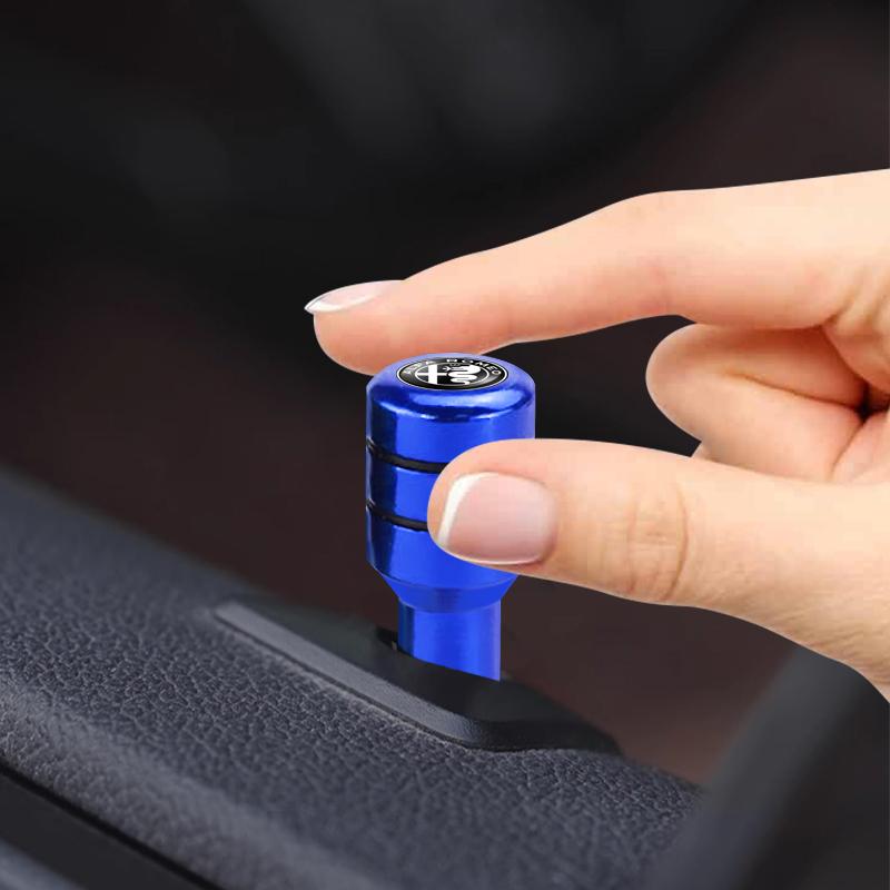 Для Alfa Romeo 2/4 шт. Штифт замка двери автомобиля Стержень замка двери Ручка двери Ручка для вытягивания Страховка безопасности Для Alfa Romeo serpent Giulia 159 156 MIT